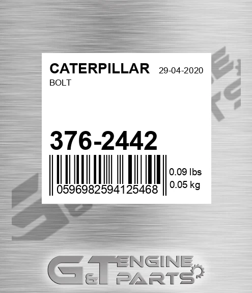 376-2442 Bolt for CATERPILLAR