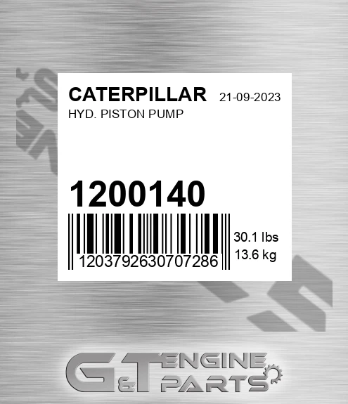 120-0140 Hyd. Piston Pump for CATERPILLAR