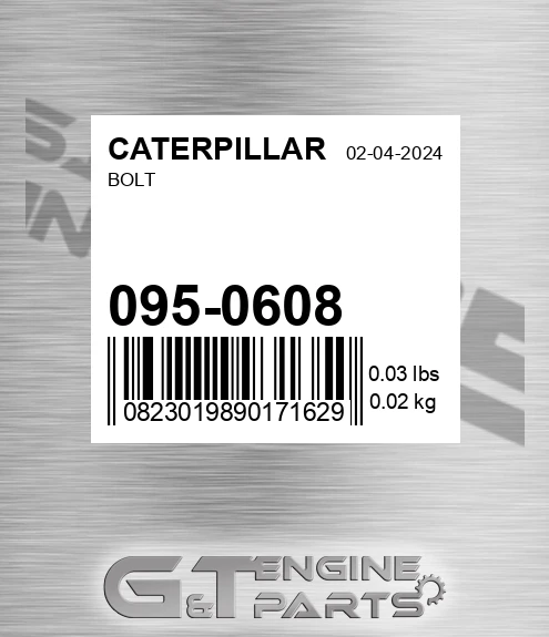 095-0608 Bolt for CATERPILLAR