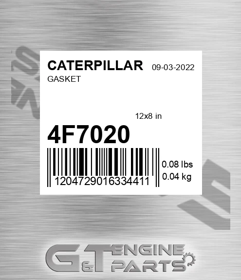 4F7020 Gasket