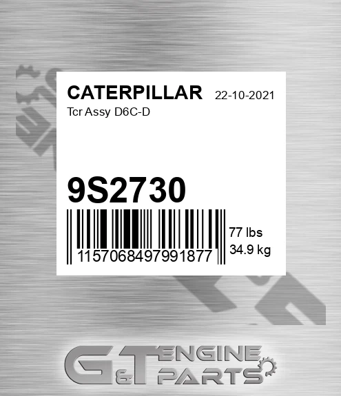 9S2730 Tcr Assy D6c-d for CATERPILLAR