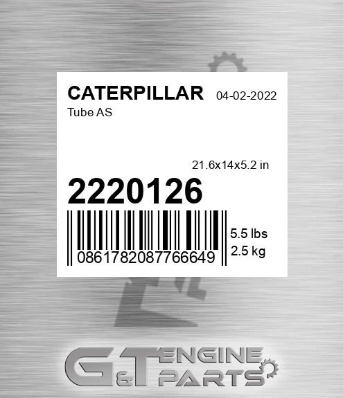 2220126 Tube As for CATERPILLAR