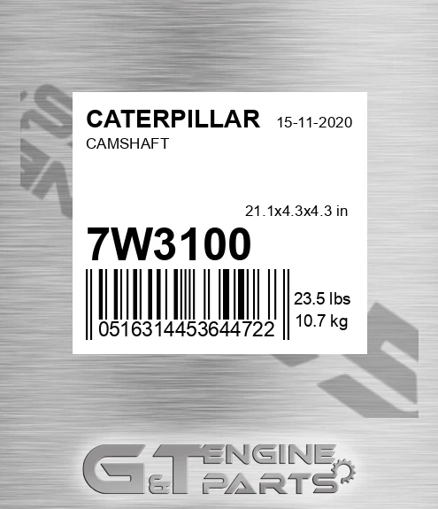 7W3100 Camshaft