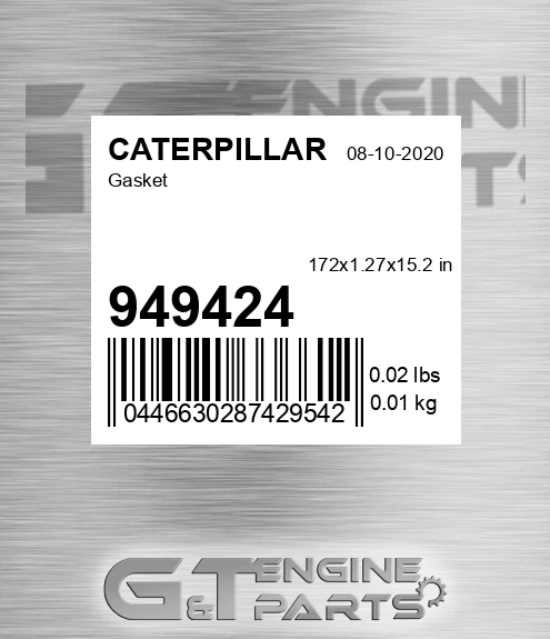 949424 Gasket for CATERPILLAR