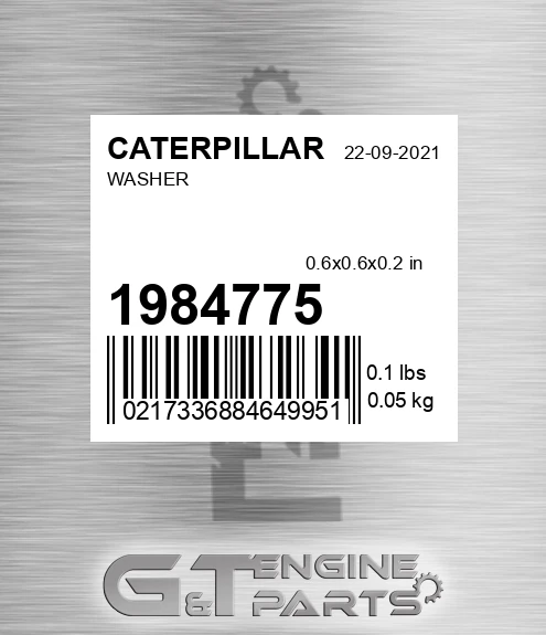 1984775 Washer for CATERPILLAR