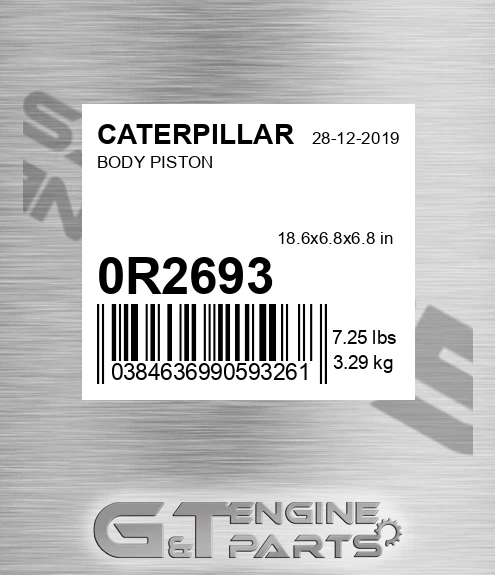 0R-2693 Body Piston for CATERPILLAR