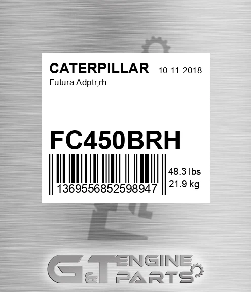 FC450BRH Futura Adptr,rh for CATERPILLAR