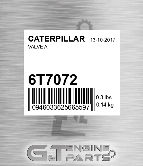 6T7072 Valve A