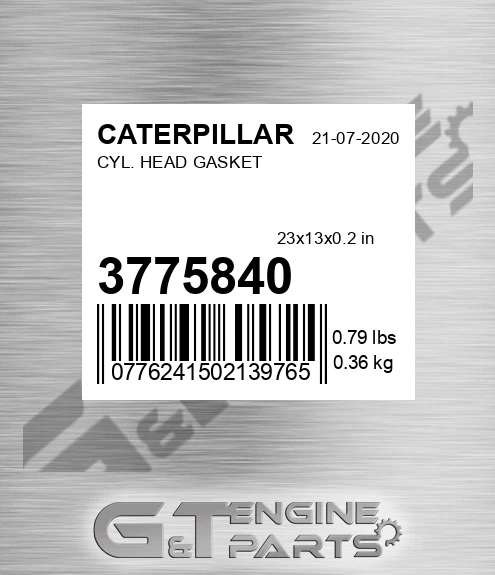 377-5840 Cyl. Head Gasket
