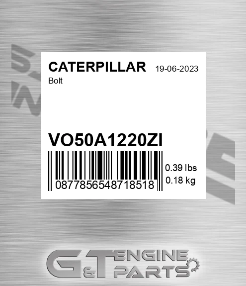 VO50A1220ZI Bolt for CATERPILLAR