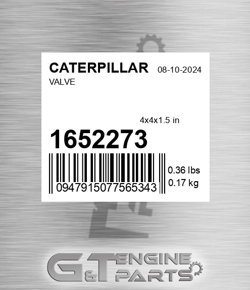 165-2273 Valve for CATERPILLAR
