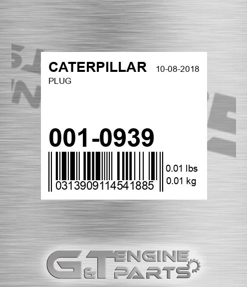 001-0939 Plug for CATERPILLAR