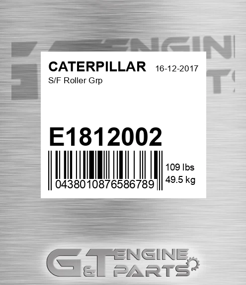 E1812002 S/f Roller Grp for CATERPILLAR