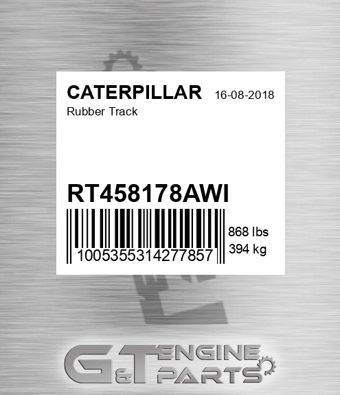 RT458178AWI Rubber Track