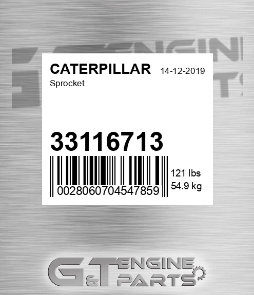 33116713 Sprocket for CATERPILLAR