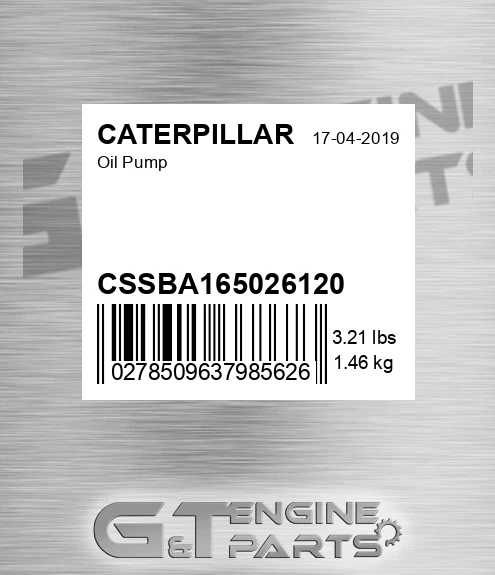 CSSBA165026120 CATERPILLAR Oil Pump