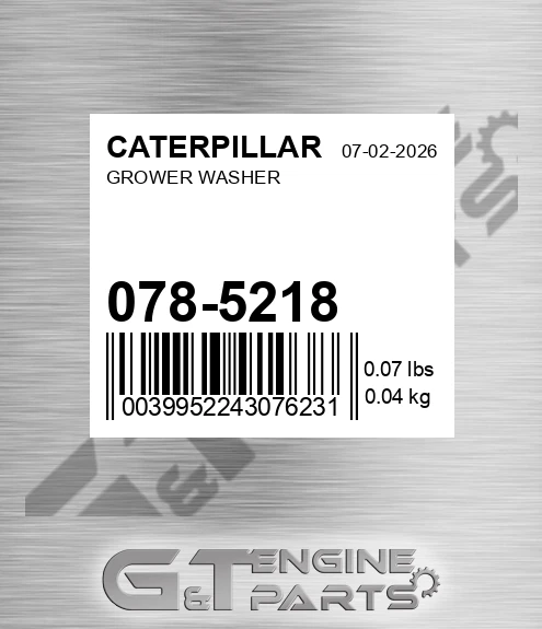 078-5218 Grower Washer