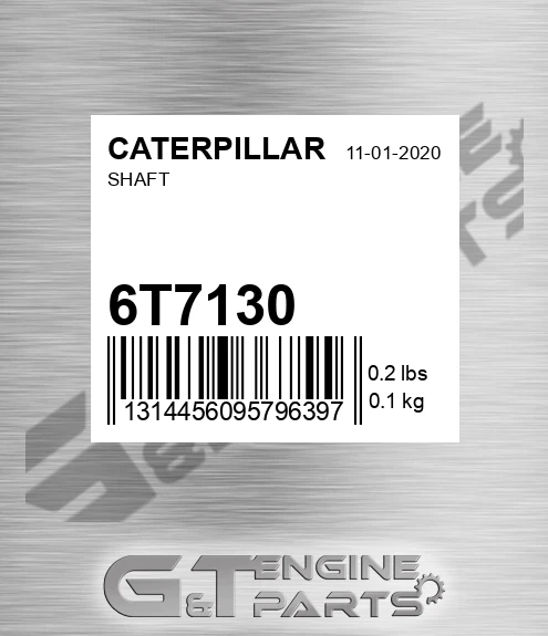 6T7130 Shaft for CATERPILLAR