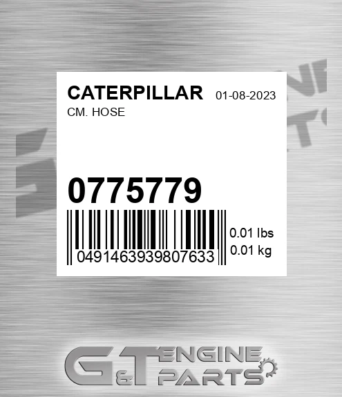 077-5779 Cm. Hose for CATERPILLAR