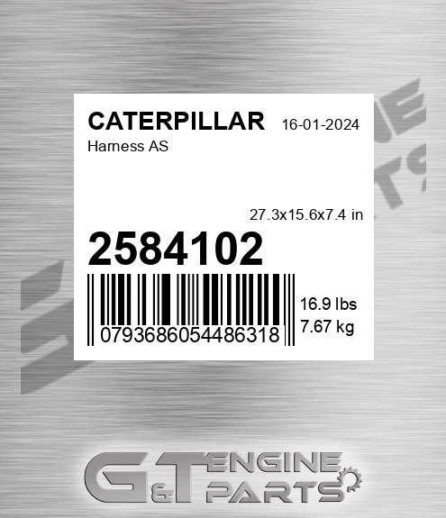 2584102 Harness As for CATERPILLAR