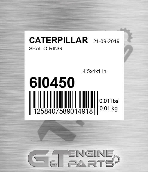 6I-0450 Seal O-ring for CATERPILLAR