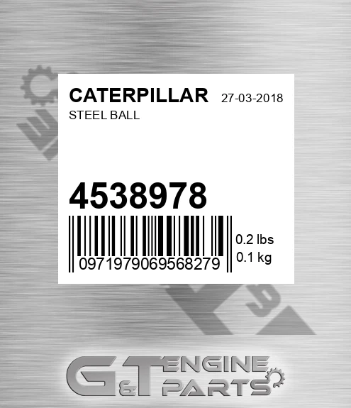 453-8978 Steel Ball for CATERPILLAR