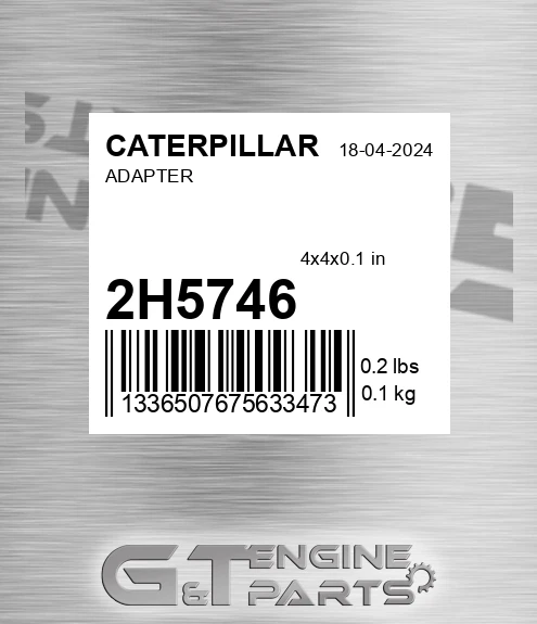 2H5746 Adapter for CATERPILLAR