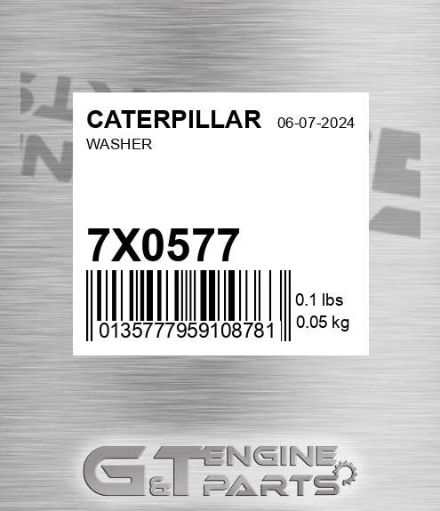 7X-0577 Washer for CATERPILLAR