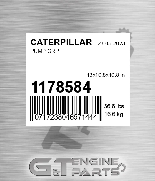 1178584 Pump Grp for CATERPILLAR