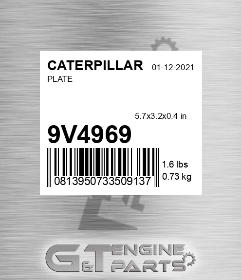 9V4969 Plate for CATERPILLAR