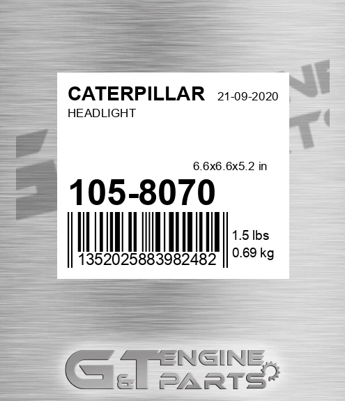 105-8070 Headlight for CATERPILLAR