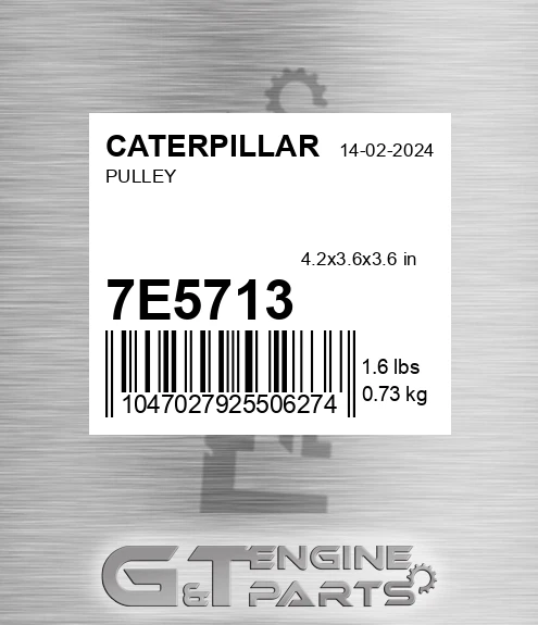 7E-5713 Pulley for CATERPILLAR