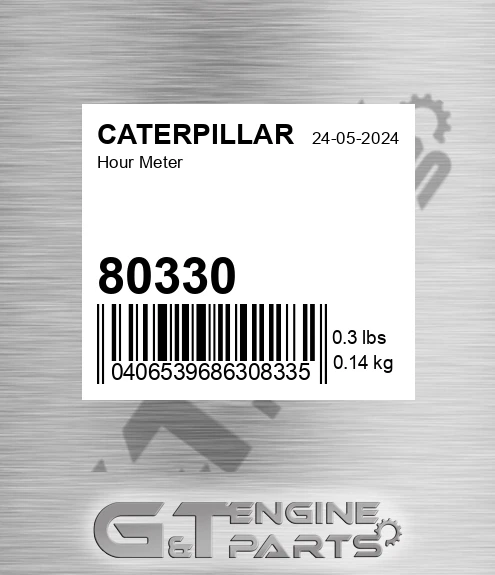 80330 CATERPILLAR Hour Meter