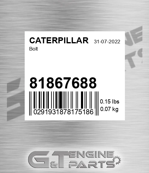 81867688 Bolt