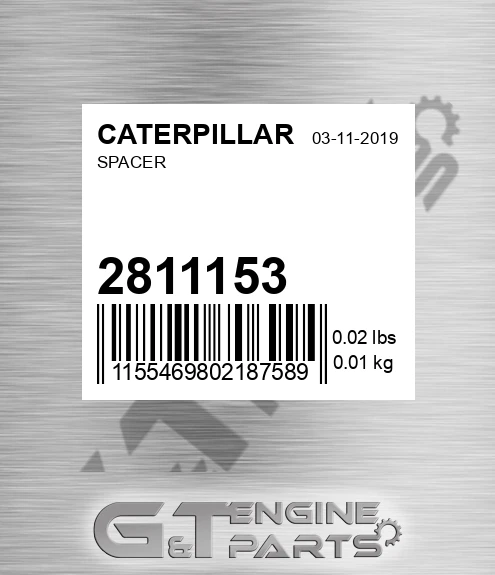2811153 CATERPILLAR Spacer