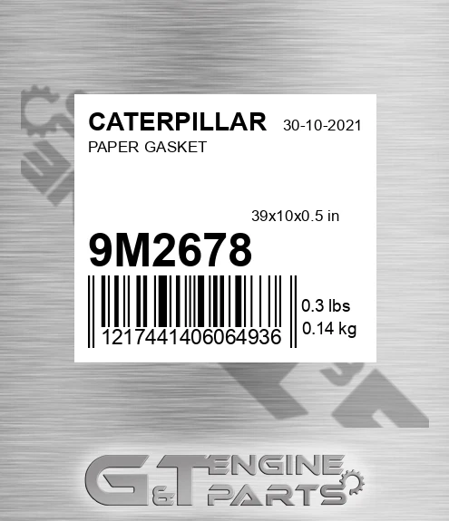 9M-2678 Paper Gasket for CATERPILLAR