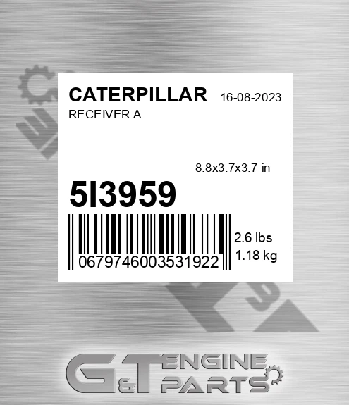 5I3959 Receiver A for CATERPILLAR