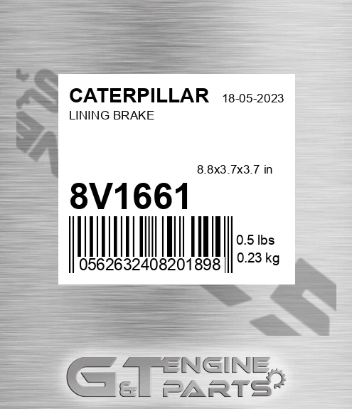 8V-1661 Lining Brake for CATERPILLAR