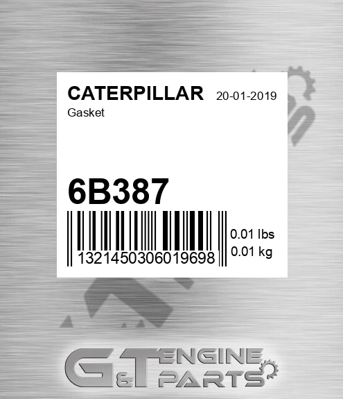 6B387 Gasket