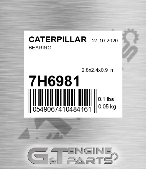 7H6981 Bearing for CATERPILLAR