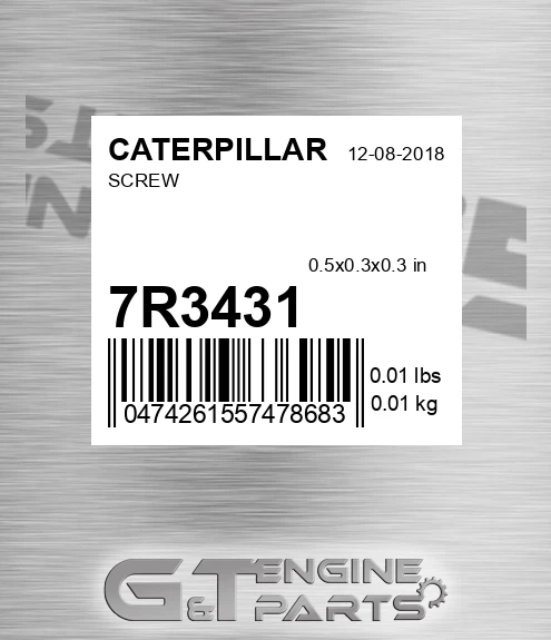 7R3431 Screw for CATERPILLAR