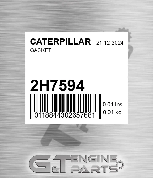 2H-7594 Gasket for CATERPILLAR