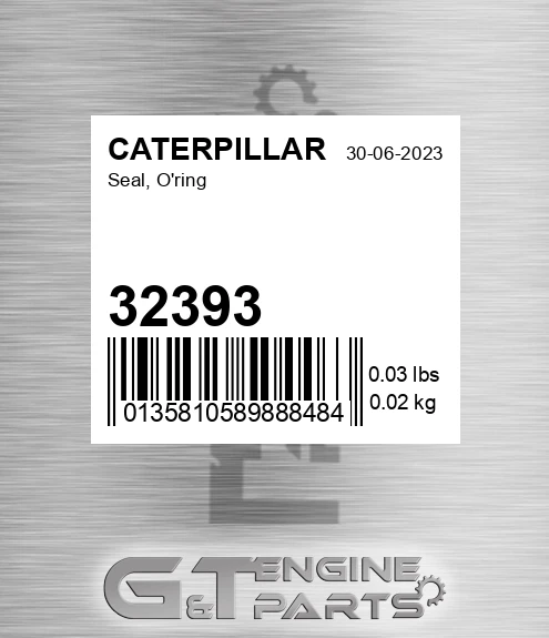 32393 CATERPILLAR Seal, O'ring