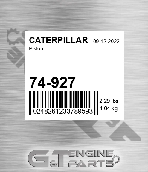 74-927 Piston for CATERPILLAR