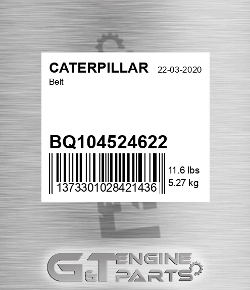 BQ104524622 Belt for CATERPILLAR