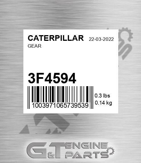 3F4594 Gear for CATERPILLAR