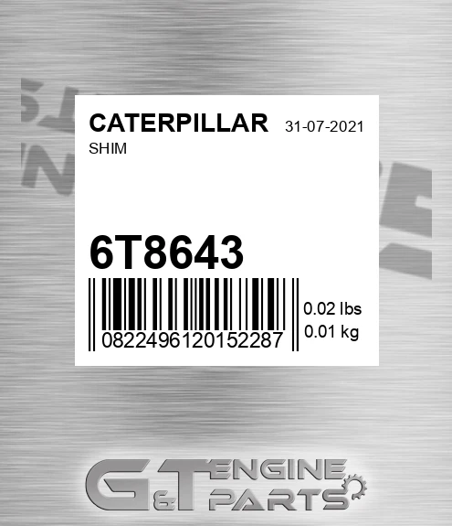 6T8643 Shim