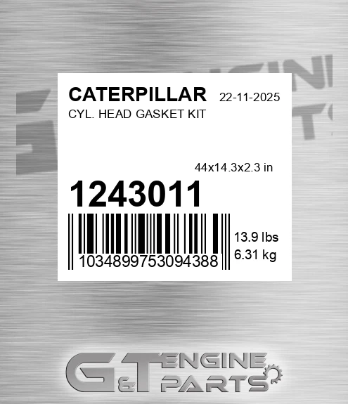 124-3011 Cyl. Head Gasket Kit for CATERPILLAR
