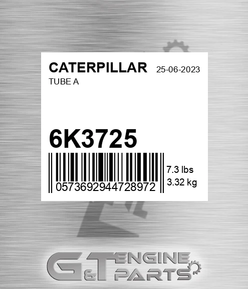 6K3725 Tube A