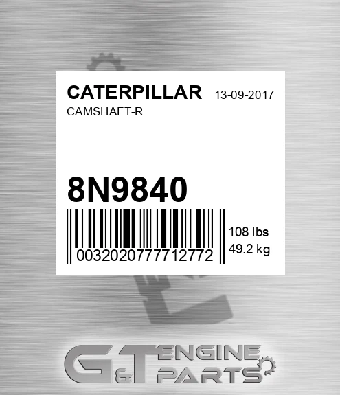 8N9840 Camshaft-r